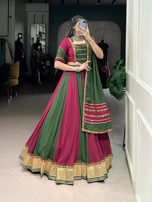 Navratri wear maroon color chaniya choli