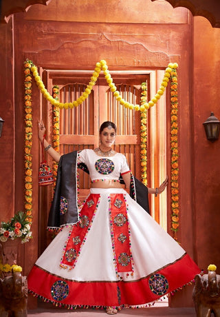 White Chaniya Choli design