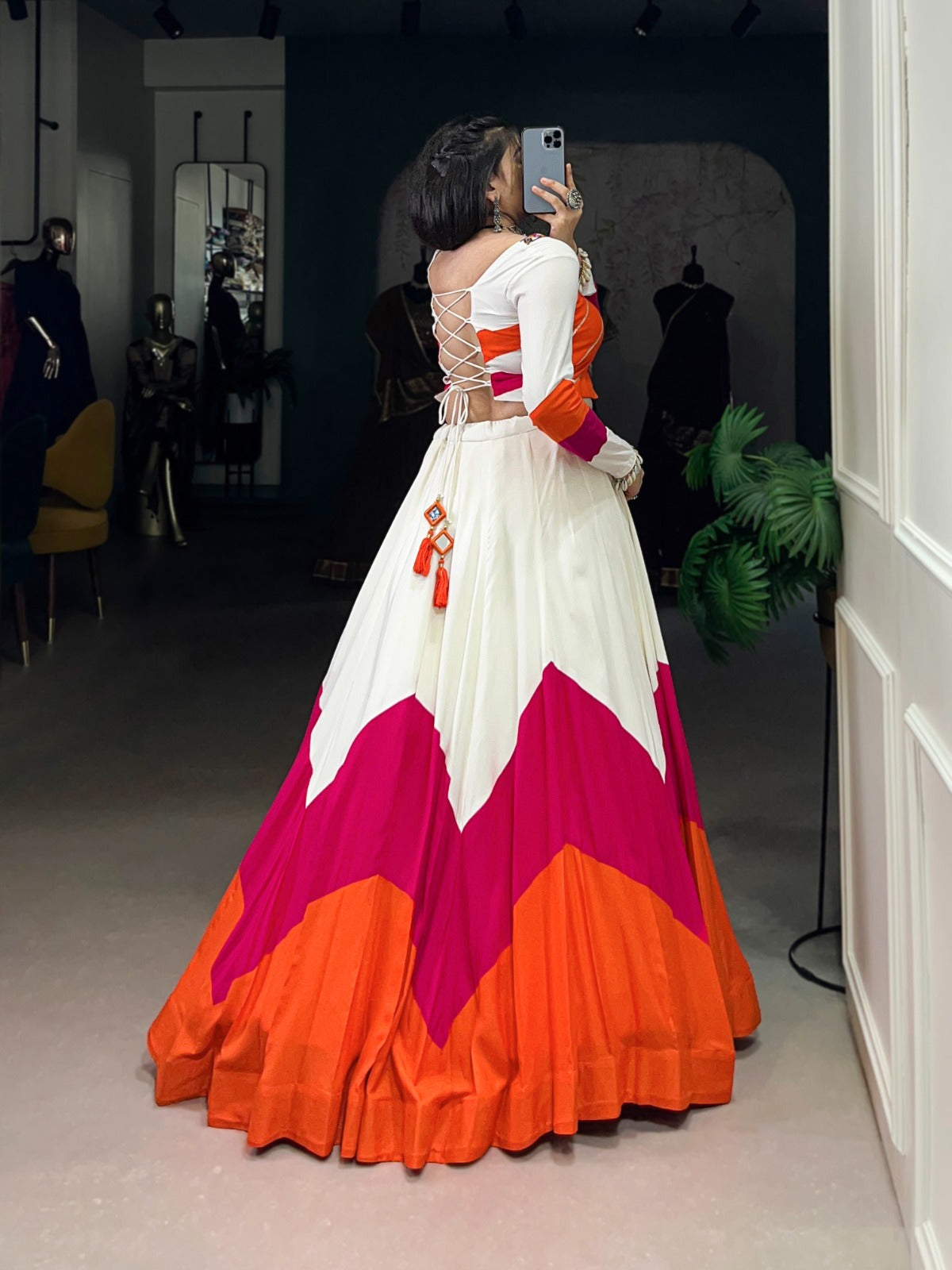 Elegance white lehenga choli