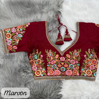 Maroon Blouse For Lehenga Choli