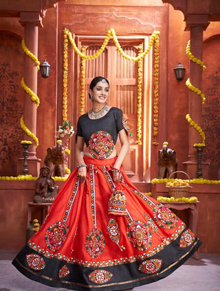 Red Chaniya Choli for Navratri