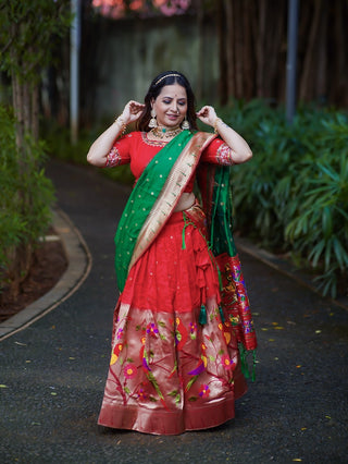 red paithani lehenga choli usa