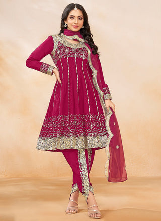 Magenta salwar suit for women party wear
