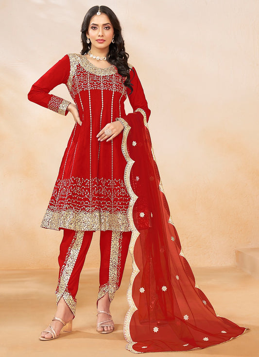 Red Salwar Suit for Wedding
