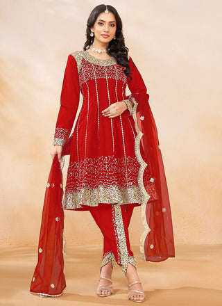 Salwar Suit Red for women
