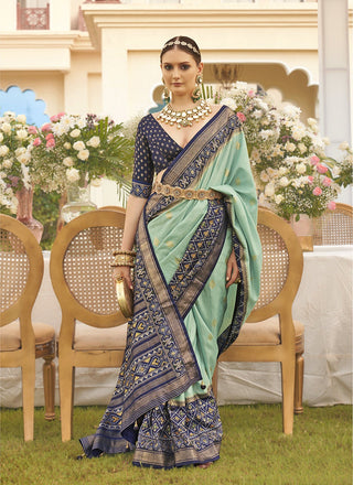 Sky silk printed saree for women with price
