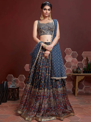 Blue Lehenga Choli