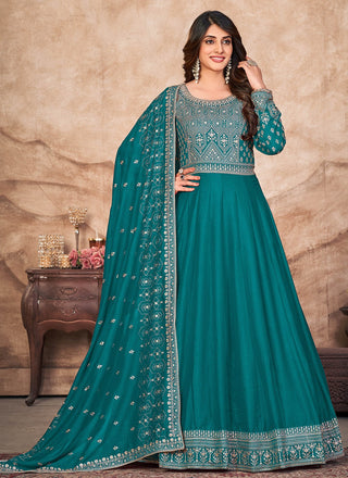 Rama color silk gown for women price
