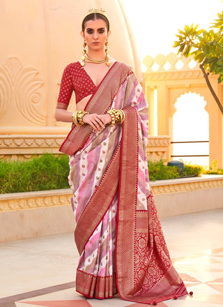 Red color silk saree for women with price
