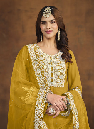 Yellow Sharara Suit for Haldi
