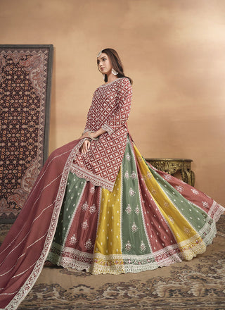 Fancy work lehenga choli with dupatta online shopping