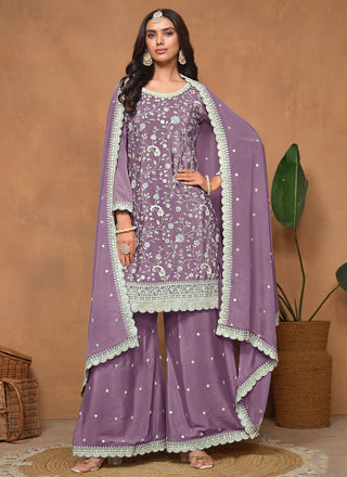 Party wear sequins salwar suit for women