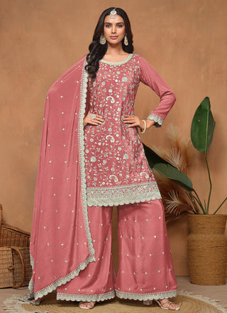 Pink Sharara Suit for Wedding
