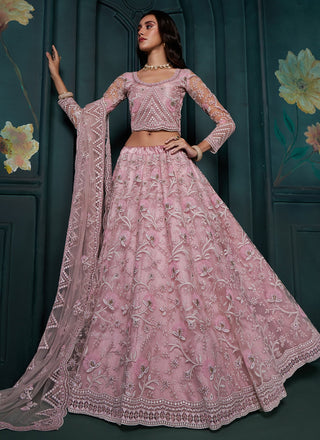 wedding wear soft net lehenga choli