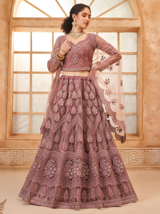 Wedding wear Onion lehenga choli for women 