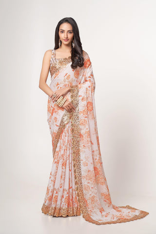 women saree party wear