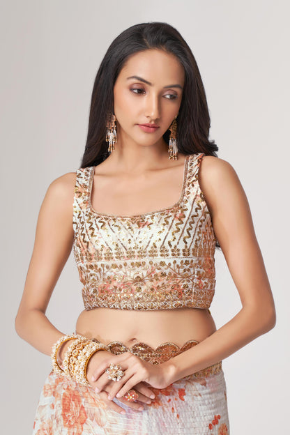 Organza Saree Party wear
