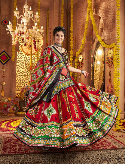 Navratri wear maroon ghagra choli 