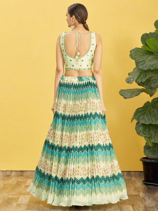 Latest Green Color Lehenga Choli Online at Best Price USA UK CANADA