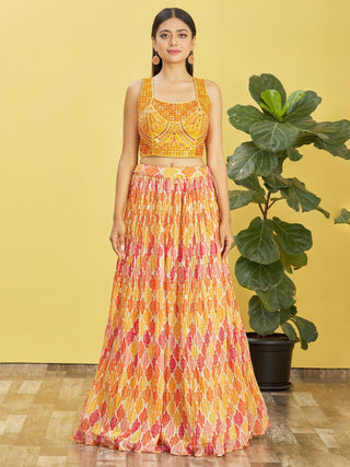 Yellow Lehenga Choli