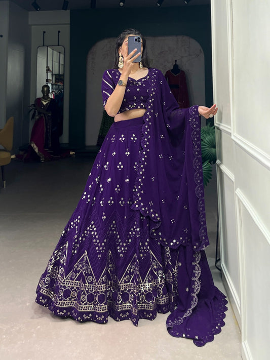 Purple Lehenga Bridal

