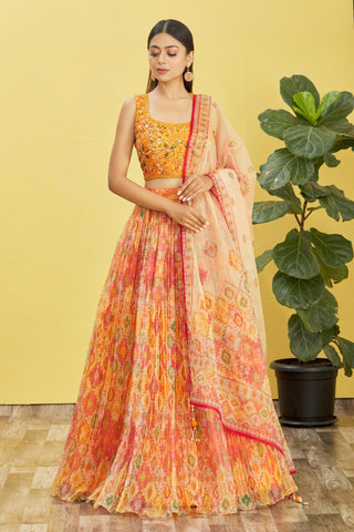 yellow lehenga for haldi function