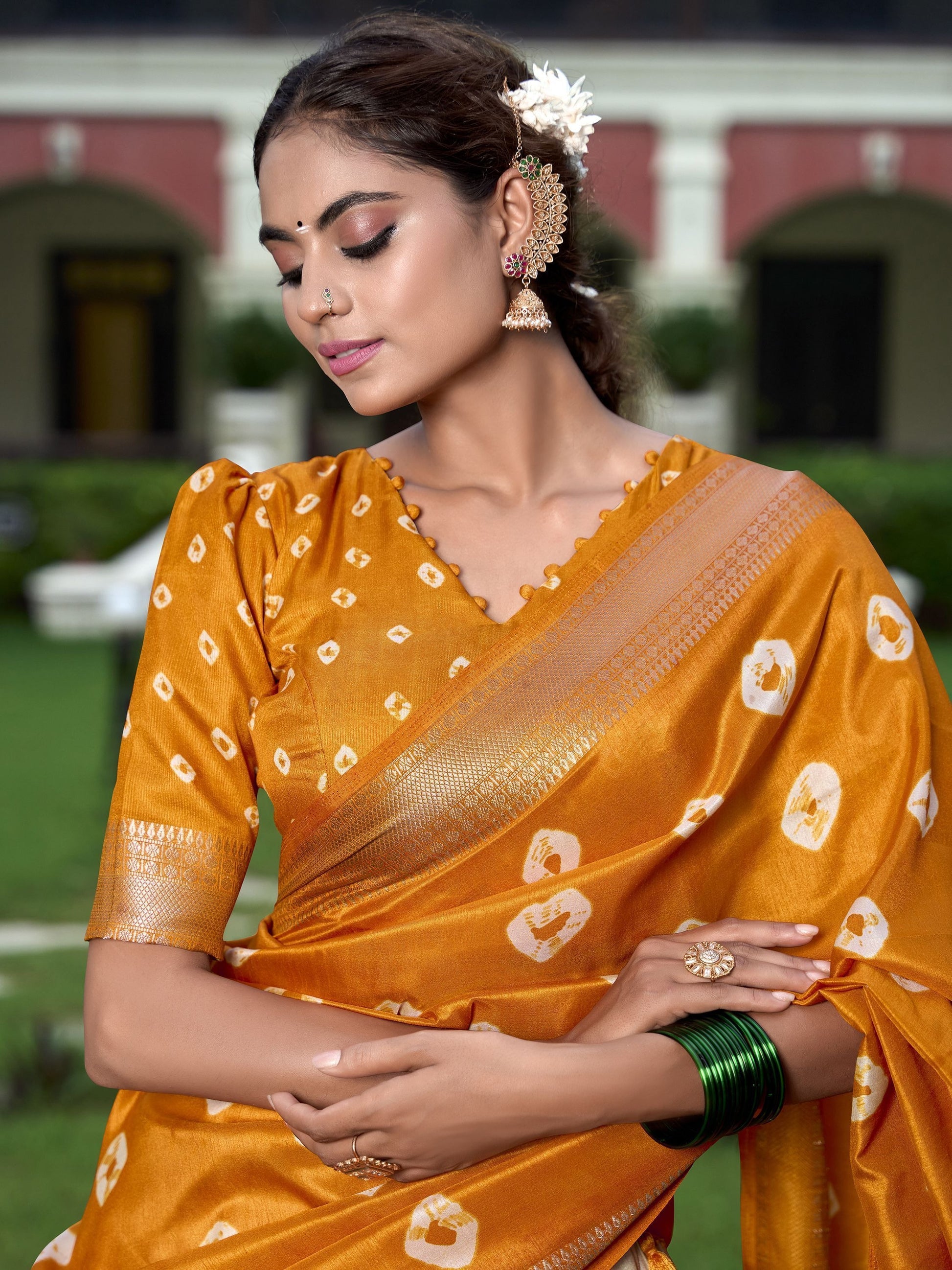 Mustard Yellow Lehenga for Haldi
