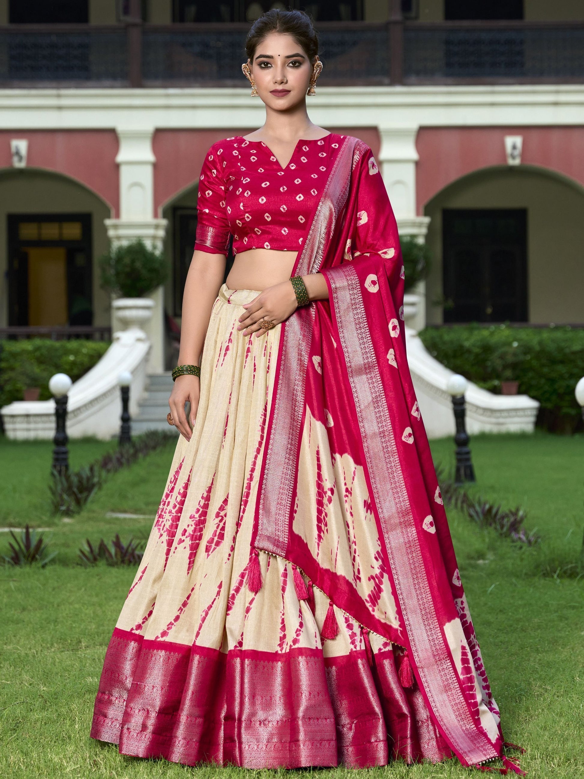 Red Lehenga Party Wear

