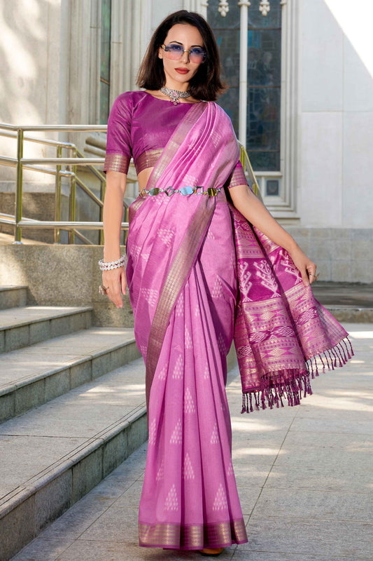 Purple color rayon silk saree for women price
