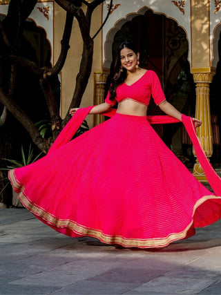 Traditional printed lehenga choli