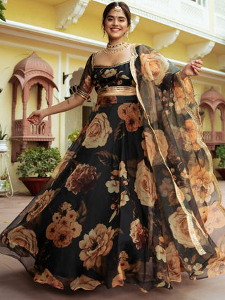 Black lehenga for wedding
