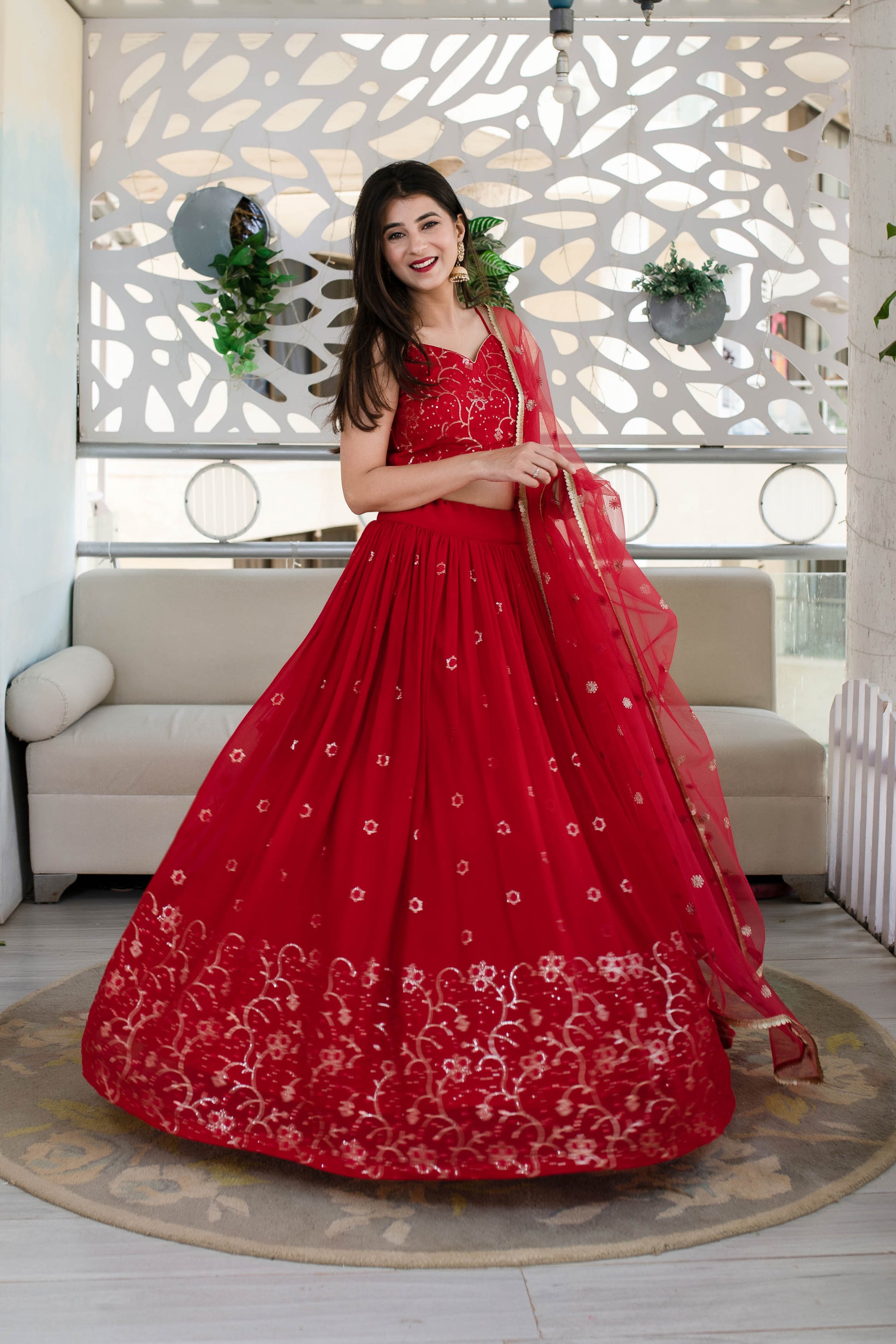 wedding red lehengas choli bridesmaids