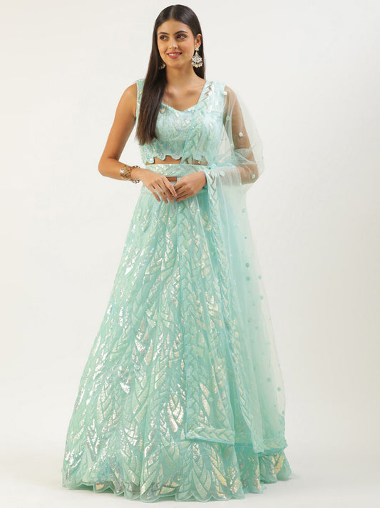 Net Lehenga designs for Wedding
