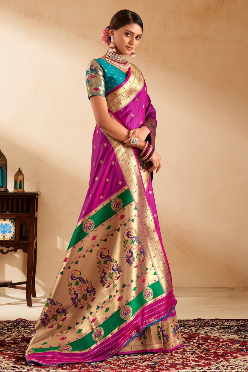 trendy paithani sarees