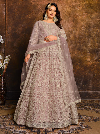 Long onion net gown for women
