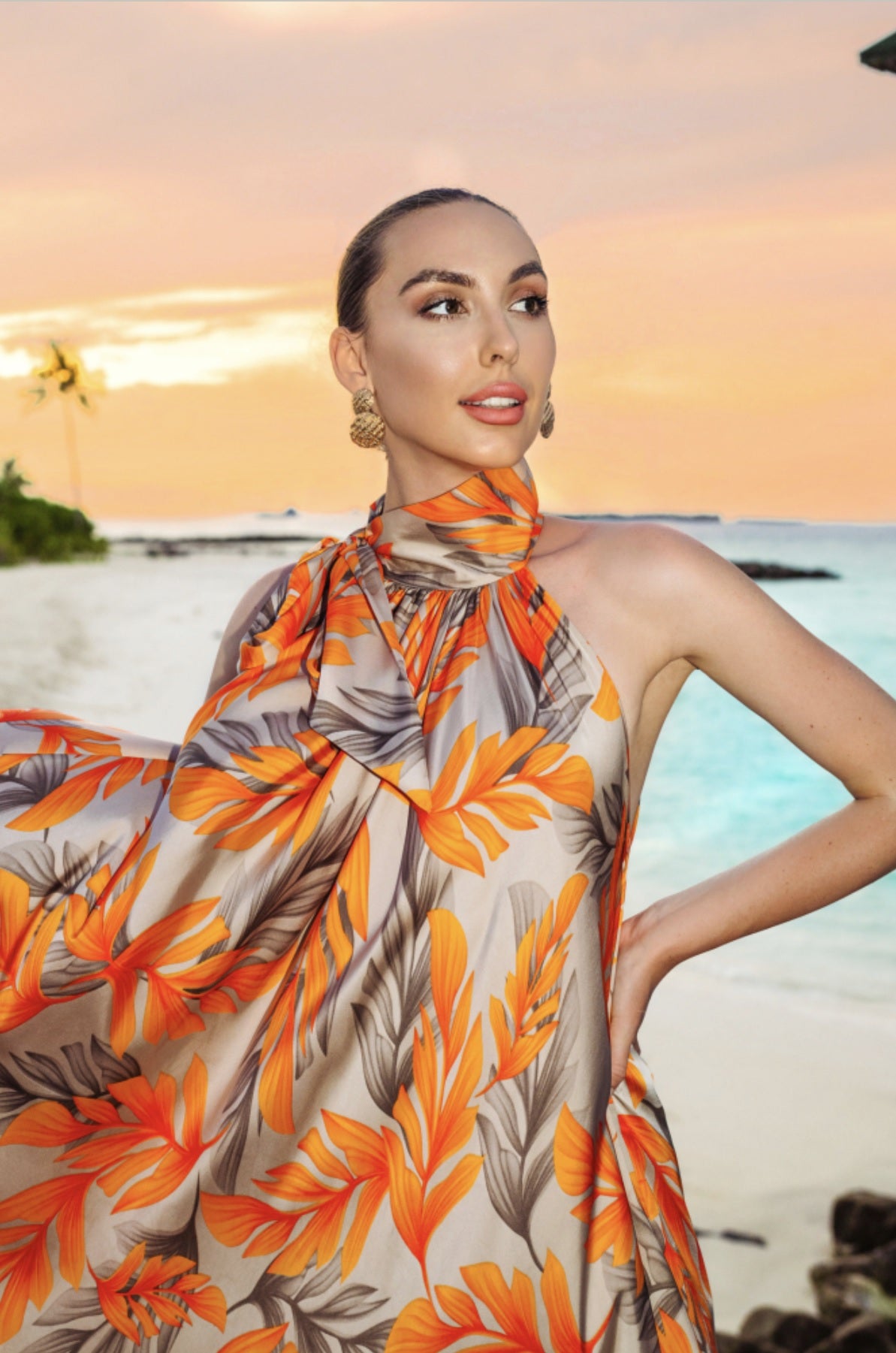 Beach wear long kaftan