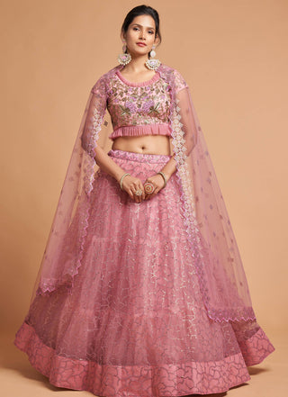 Latest Pink Lehenga Choli