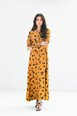 Yellow Floral Kaftan