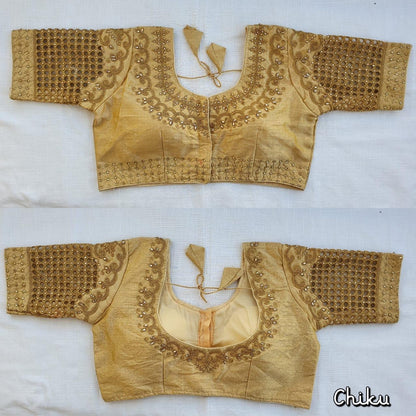 Chiku color phantom silk blouse for women