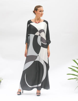 Luxury Silk Caftan Regular Wear For Women