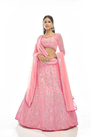 Georgette Lehenga 