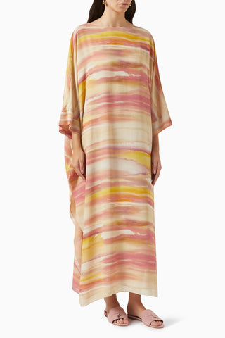 multicolor kaftan dress 