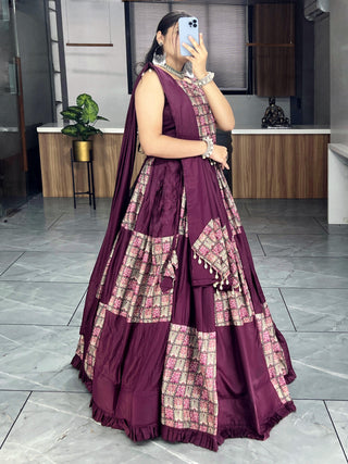 Wine navratri lehenga choli