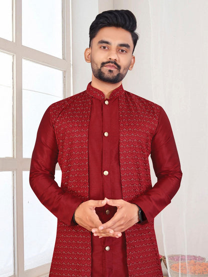 Kurta pajama with Jacket Party Wear
