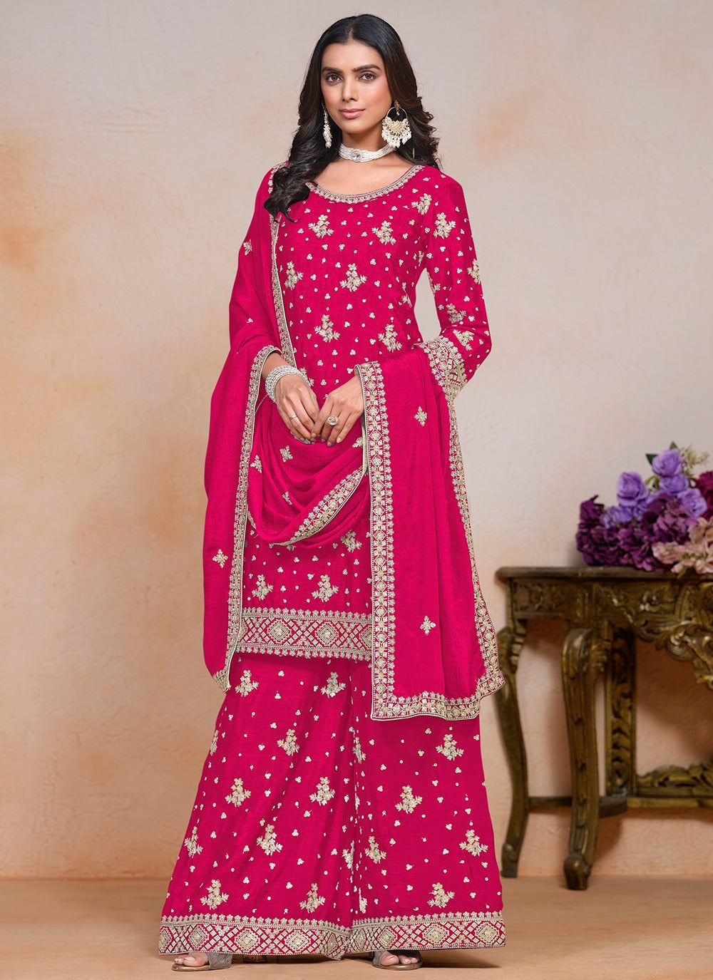 Salwar suit pink suit for women
