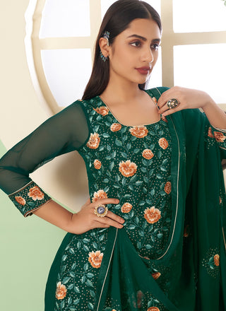 Green Sharara dress for Wedding