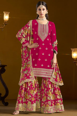 Pink Sharara Suit for Wedding
