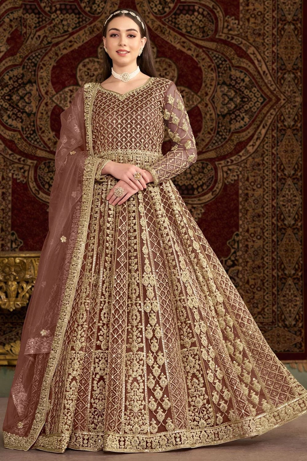 trendy anarkali gown for party eid
