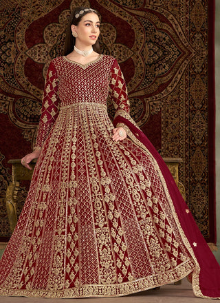 Maroon color georgette sharara suit for women price
