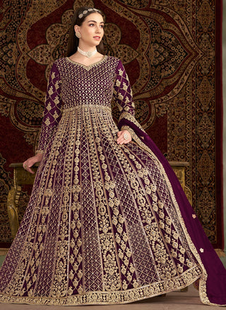 Wine color georgette sharara suit for women online
